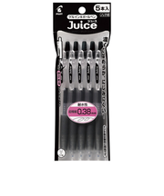 パイロット（PILOT）　ジュース（Juice）　ゲルインキボールペン　0.38mm　P-LJU50UF5B　ブラック　5本入