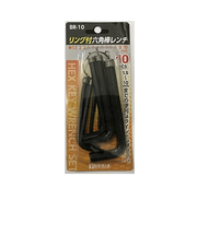 ビッグマン（BIGMAN）　六角棒レンチセット　BR－8　黒　10本組