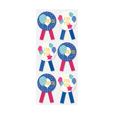 インディゴ　リボンシール　PS532　フォー・ユー／バルーン