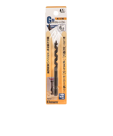 スターエム　木工ドリルG型ショート　6.0mm