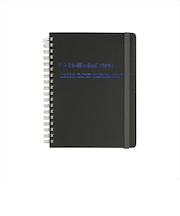 【2025年10月始まり】　デルフォニックス（DELFONICS）　ロルバーンダイアリー　オム　L　マンスリーブロック　160013_105　ブラック　月曜始ま