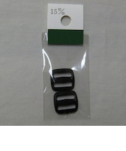 ニフコ（Nifco）　プラスチックパーツ　調節アジャスター　T－15　15mm　黒　2個入