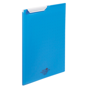 リヒトラブ　AQUA　DROPs　クリップファイル　A4　F5067－8　青