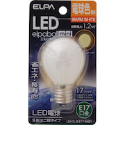 エルパ（ELPA）　LED電球S型　LDA1L－G－E17－G451
