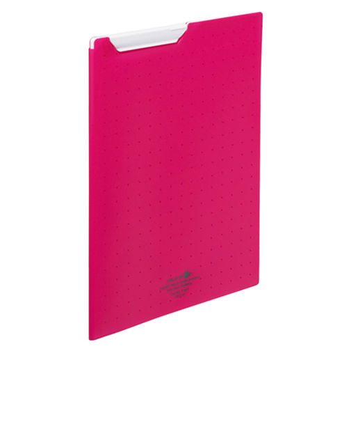 リヒトラブ　AQUA　DROPs　クリップファイル　A4　F5067－3　赤