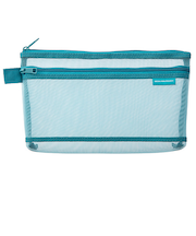 ミドリ(MIDORI) メッシュペンポーチ 41835006 青A