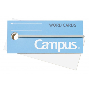 コクヨ（KOKUYO）　キャンパス　バンドでまとまる単語カード　中　85枚　タン－201B　ブルー