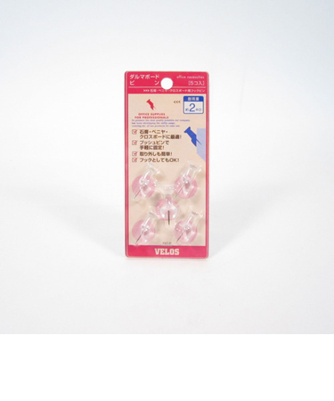 べロス（VELOS）　ダルマボードピン　透明　BP－2512C