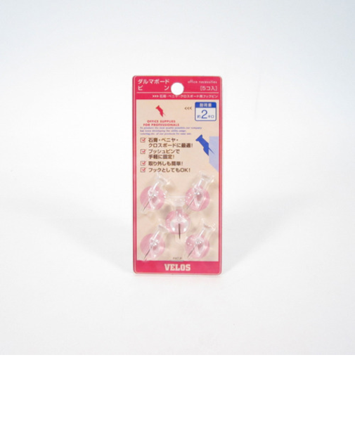 べロス（VELOS）　ダルマボードピン　透明　BP－2512C
