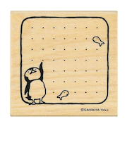 こどものかお　どうぶつはんこ【手帳編】　1675－006　ペンギン/ドット