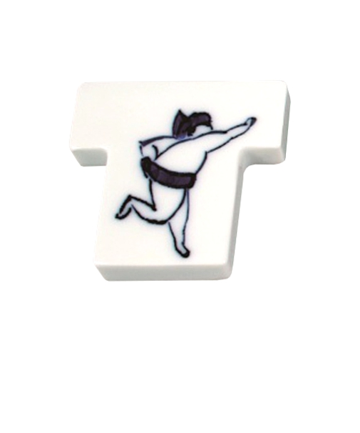 藍花　箸置　おすもうさん　ツッパリ　15212