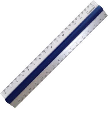 プラムネット　モチモノ　ピタットルーラー　15cm　640039　ネイビー