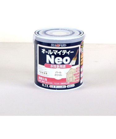 アトム　水性つやあり　AMネオ　0.7L　パールホワイト