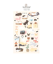 スワテリエ（suatelier）　ステッカー　　1093　meow
