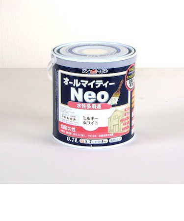 アトム　水性つやあり　AMネオ　0.7L　ミルキーホワイト