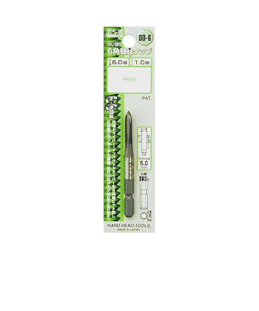 H＆H　六角軸タップ　DD－6　M6×P1