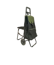 グランマリー（GRANMARIE）　ショッピングカート　イス付　40L　GM－130　ブラック