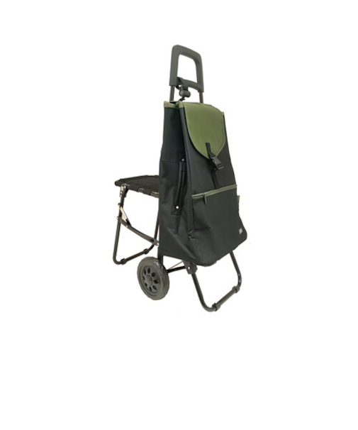グランマリー（GRANMARIE）　ショッピングカート　イス付　40L　GM－130　ブラック