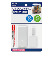 エルパ（ELPA）　ワイヤレスチャイム　増設用　ドア開閉センサー送信器　EWS－P34