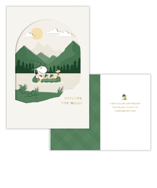 ホールマーク（Hallmark）　輸入カード　多目的　シグニチャー　スヌーピー　832667　カヌー