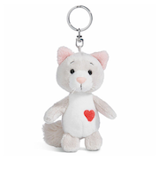 ニキ（NICI）　キーホルダー　ラブキャット　フラッフィー　10cm