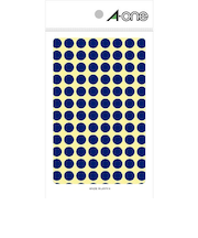 エーワン（A-one）　カラーラベル　9mm丸　青