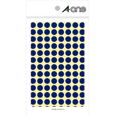 エーワン（A-one）　カラーラベル　9mm丸　青