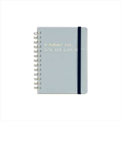 【2025年10月始まり】　デルフォニックス（DELFONICS）　ロルバーンダイアリー　クリア　M　マンスリーブロック　160020_720　クリアブルー　月