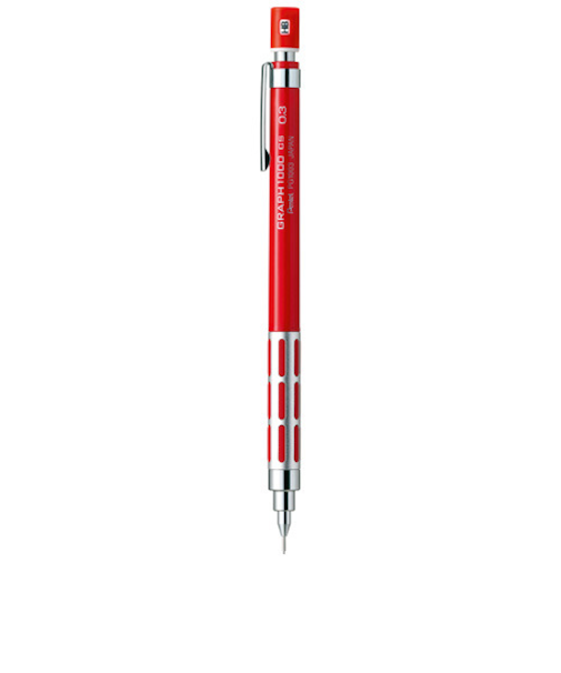 ぺんてる（Pentel）　GRAPH1000CS　0.3mm　レッド　PG1003CS－B