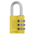 アバス（ABUS）　マイカラー可変式南京錠　145／30　イエロー