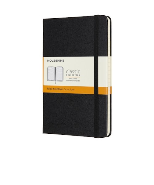モレスキン（MOLESKINE）　クラシックノートブック　ハードカバー　横罫　ミディアムサイズ　ブラック