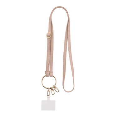 サンクレスト　NEWT　ショルダーストラップ　リング付きレザー　クレージュ