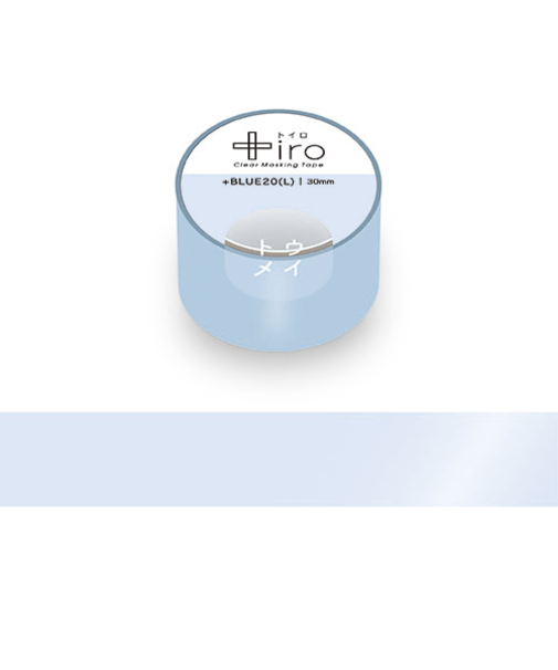 フロンティア　トイロ　クリアマスキングテープ　30mm　CT3004　BLUE20（L）