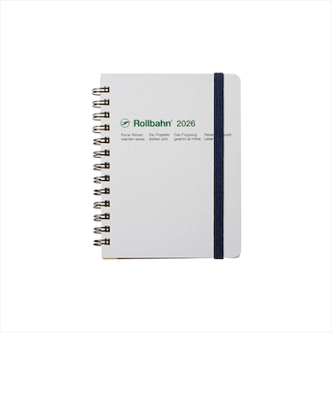 【2025年10月始まり】　デルフォニックス（DELFONICS）　ロルバーンダイアリー　メタリック　M　マンスリーブロック　160016_907　パールホワイ