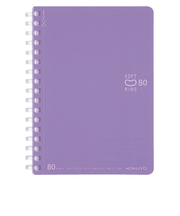 コクヨ（KOKUYO）　ソフトリングノート　ドット入り罫線　5号（A6）　ス－SV358BT－V　紫