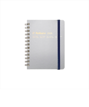 【2025年10月始まり】 デルフォニックス(DELFONICS) ロルバーンダイアリー メタリック M マンスリーブロック 160016_704 シルバー 月