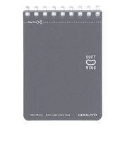 コクヨ（KOKUYO）　ソフトリングメモ　ドット入り罫線　A7変型　メ－SV371BT－DM　ダークグレー