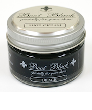 コロンブス（COLUMBUS）　ブートブラック　シルバーライン　シュークリーム　ブラック