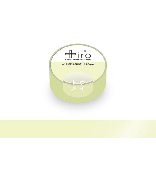 フロンティア　トイロ　クリアマスキングテープ　20mm　CT2004　LIME40（M）