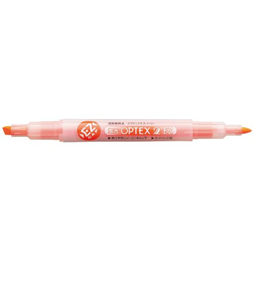 ゼブラ（ZEBRA）　蛍光オプテックス2-EZ　WKT11‐オレンジ