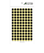 エーワン(A-one) カラーラベル 9mm丸 黒