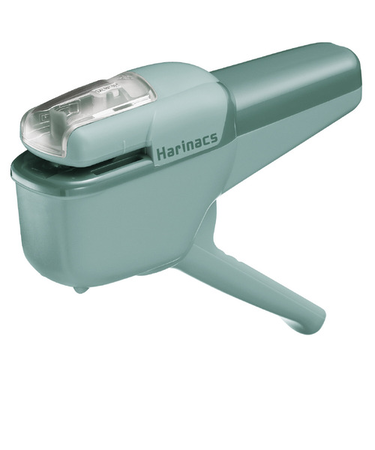 コクヨ（KOKUYO）　針なしステープラー　ハリナックス　ハンディ10枚　SLN-MSH110GB　ブルーグリーン