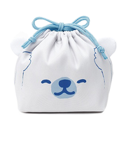 東洋ケース　ぎゅっとランチきんちゃく　シロクマ　KT-KAO-GYU-02