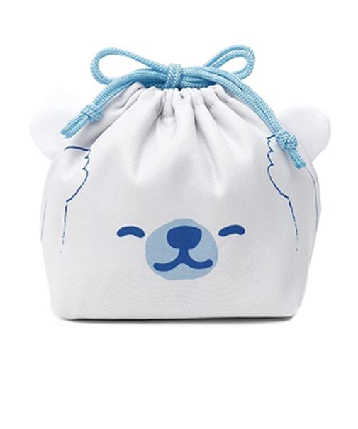 東洋ケース　ぎゅっとランチきんちゃく　シロクマ　KT-KAO-GYU-02