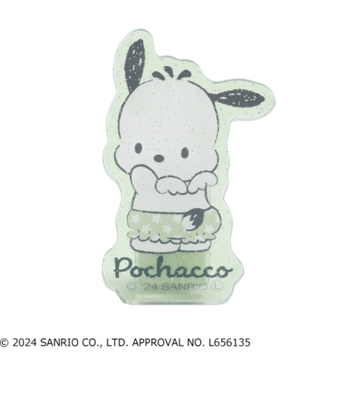 エムプラン（CUBIX）　アクリルクリップ　サンリオ　001738－54　ポチャコ