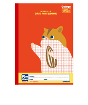 日本ノート　アニマル　ほうがんノート　5mm方眼　B5　LT01　バーミリオン