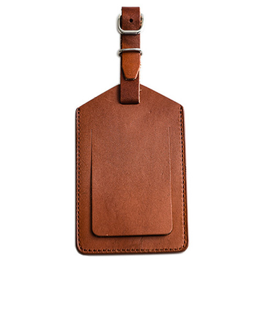 ティーティーシー（TTC）　本革ネームタグ　大サイズ　レンガ