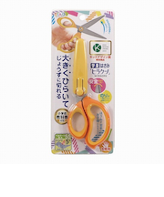 クツワ　学童はさみ　ヒラクーノ　左手用　SS115　イエロー