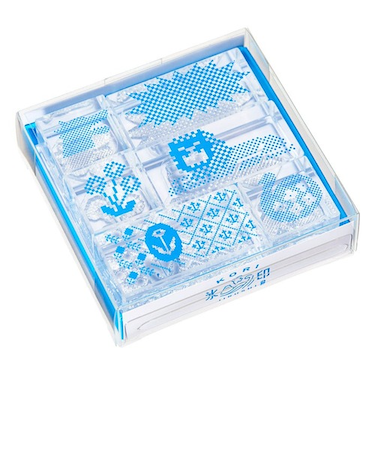 キングジム（KING　JIM）　透明スタンプ「氷印」　6個セット　CLSS－002　ドット