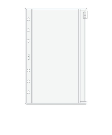 ノックス（KNOX）　ファスナー付クリアポケット　521－715－00